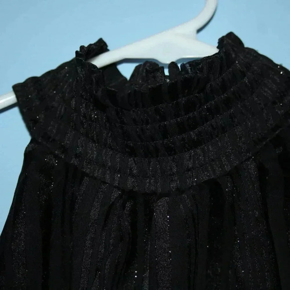 BCBG Paris Small Women's Black Glittery Halter Top Mini Dress NWT - Picture 7 of 16